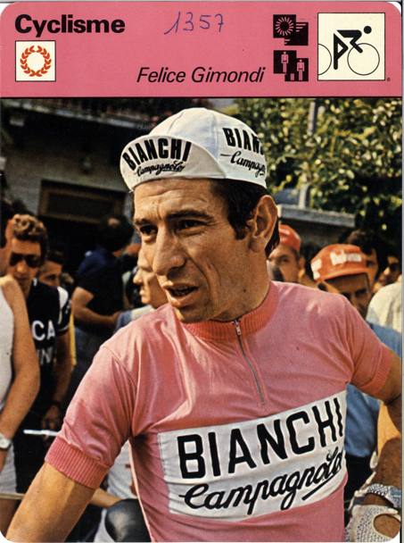 Felice Gimondi con la maglia della Bianchi